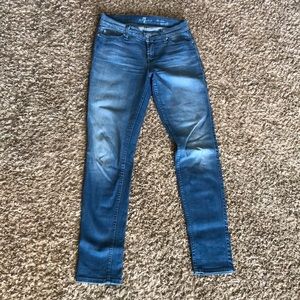 7 for all mankind light jeans